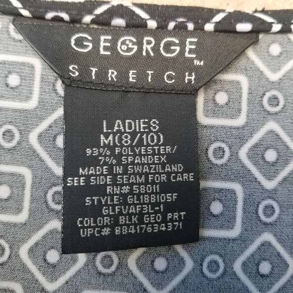 George Stretch Geometric Print Top. Size M - Picture 6 of 10